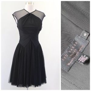 Ted Baker Trixxy Pleated Tulle Mesh Evening Dress